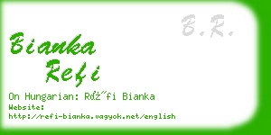 bianka refi business card